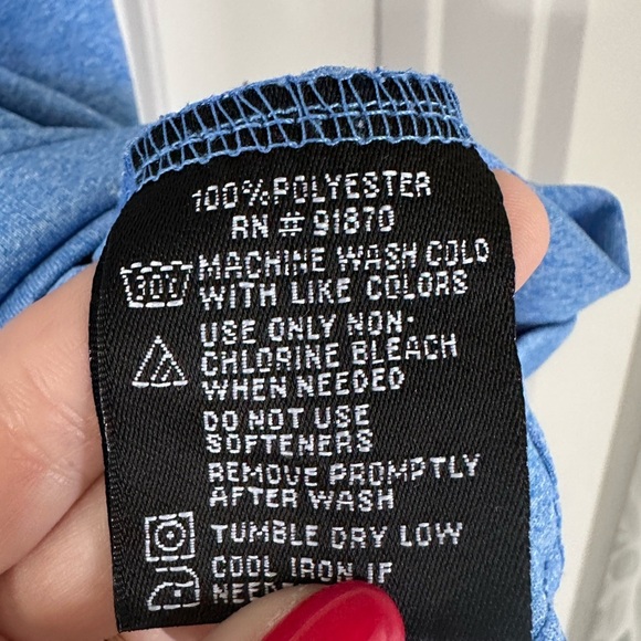 Pebble Beach Men’s Blue Performance Golf Polo Shirt Size Medium - Picture 3 of 6